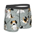 thumbnail image 3 of Balery Funny Beagle Active Dog Men's Boxer Briefs, Soft and Breathable Cotton Underwear with nylon Waistband-XX-Large, 3 of 9