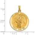 thumbnail image 4 of 14K Yellow Gold Saint Jude Medal Hollow Pendant (29 X 22) Made In United States xr512, 4 of 6