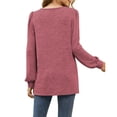 thumbnail image 4 of Rosvigor Blouses for Women Long Sleeve Shirts Casual Loose Tunic Fall Winter Tops, 4 of 9