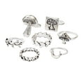 thumbnail image 2 of Anillos para mujer, regalos para mujeres, anillos coloridos para adolescentes, anillos de esmalte con sello dorado de moda, 5 piezas, anillos apilables, 4 anillos, 2 of 5
