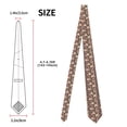 thumbnail image 3 of Xecao Cut Pug Print Tie For Men Necktie Woven Jacquard Neck Ties,Classic Men's Tie, 3 of 7