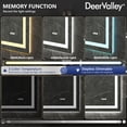 thumbnail image 4 of Deervalley 55"X 30" LED Bathroom Mirror With Lights, 1.5X Anti-Fog, Front And Backlit Frameless LED Mirror, 4 of 13