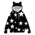 thumbnail image 2 of Vibrex Lightweight Hoodies for Women's Cat Ears Hoodie - Printed Pullover Sweatshirt,Loose Fit Long Sleeve Casual Hooded Top with Drawstring,22 Styles 2025 Fashion Tops Trendy Fall Winter Clothe, 2 of 5