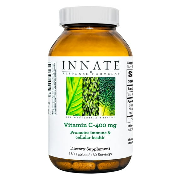 INNATE Response Formulas Vitamin C 400mg - Immune & Cellular Health - Vegan - 180 Servings