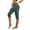 Dark Green, variant on GPOECD Womens Stretch Waistband Shorts 7 Inch Inseam Casual Legged Pants Comfortable Everyday Wear elastic waist shorts women Navy,M