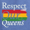 thumbnail image 5 of Wild Bobby Respect Our Queens Black Pride Unisex Crewneck Graphic Sweatshirt, Vintage Heather Blue, Large, 5 of 5