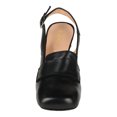 thumbnail image 4 of YDN Women's Closed Square Toe Loafers Special Spiral Heels Slingback Buckled Back Strap Shoes for Party Casual Daily Dressy Pumps Shoes Size 7 Black, 4 of 4