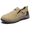 Khaki, variant on CHICVOMEY Outdoor Slip-on Sneakers for Men Breathable Leather Upper Non-slip Casual Sneakers for Hiking & Walking Shoes