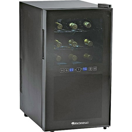 Wine Enthusiast 18-Bottle Dual-Zone Free Standing Wine Cooler - Walmart.com