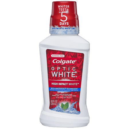 UPC 035000671103 product image for Colgate Optic High Impact White  Whitening Mouthwash  Icy Fresh Mint  8 Oz | upcitemdb.com