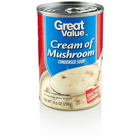 (10 Pack) Great Value Cream Of Mushroom Condensed Soup, 10.5 (The Best Cream Of Mushroom Soup)