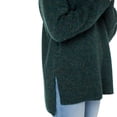 thumbnail image 3 of Well Worn Women's Sweater with Side Slits (Green, XS), 3 of 5