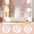 thumbnail image 4 of CONGUILIAO 9 LED Bulbs Hollywood Vanity Mirror with Lights, Hollywood Makeup Mirror, Small Vanity Lighted Mirror with 3 Color Lighting Modes, Smart Touch Control, 4 of 9