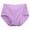 Purple, variant on Iyufng Plus Size Panties for Women,Women's Panties,Women's Solid Lace Plus Size High Waist Leak Proof Cotton Crotch Shorts Underwear Panties,Womens Panties
