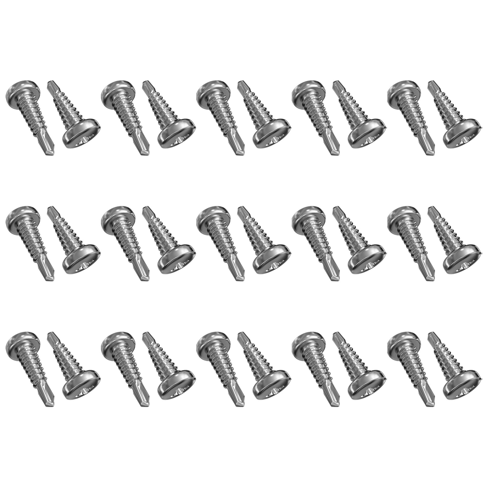 Lacrosse Screws Pack of 30 Self Tapping Stainless Steel Rust Proof