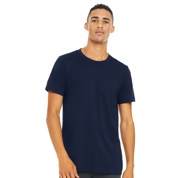 BELLA CANVAS Adult Unisex Short Sleeve Crew T-Shirt for Crafting, Navy, Large