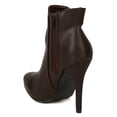 thumbnail image 3 of Nature Breeze Gabriella-01 New Women PU Almond Toe Chelsea Stiletto Ankle Bootie, 3 of 5