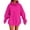 Pink, variant on TQWQT Women's Hot Pink Hoodie Long Sleeve Fashion Y2k Hoodies Cute Hooded Sweatshirt Oversized Plus Size Pullover Tops with Pockets Hot Pink 4XL