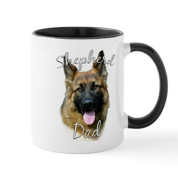 CafePress - GSD Dad2 Mug - 11 oz Ceramic Mug - Novelty Coffee Tea Cup