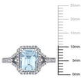 thumbnail image 2 of Everly Women's Aquamarine 14k White Gold Ring, 2 of 8