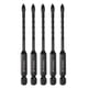 thumbnail image 1 of Uxcell 5pack de brocas para mampostería, broca de concreto de 4 mm con vástago hexagonal de 1/4", 1 of 6