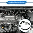 thumbnail image 2 of Sensores de Posición del Cigüeñal de Metal Plástico Negro Tono Plateado para BMW 3 Saloon E36 320i 1991-1998, 2 of 6