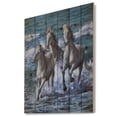 thumbnail image 1 of Design Art - Three Horses Running in Seaside, 1 of 5