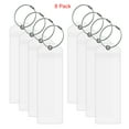 AOTIAN Waterproof Travel Set of 8 Clear PVC Cruise Luggage Tag Holders for Royal Caribbean