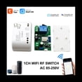 thumbnail image 4 of 1CH 85-250V 10A Interruptor Inteligente Tuya, MóDulo de Relé de AutomatizacióN APP Control Remoto, Interruptor InaláMbrico Wifi Puerta Abierta 433MHZ, 4 of 5