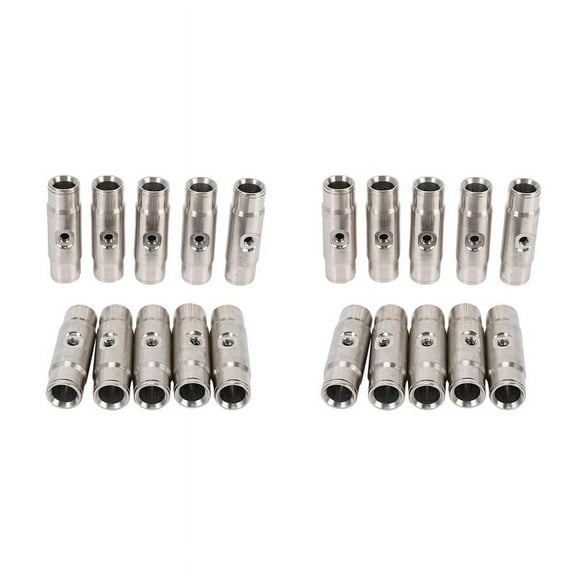20Pcs 3/8 Inch Slip Lok Misting Nozzle Coupling Tees 10/24 UNC 1000 PSI Quick Connect