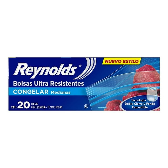 Bolsas resellables Reynolds Freezer 20 pz
