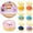 B, variant on Mystery Glitter Squishy Dumpling Fidget Toy, Slow Rising Squeeze Stress Relief Bun Toy with Steamer Storage Box, Cute Animal Sensory Squish Toy for Kids Adults Classroom Party Favor