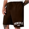 thumbnail image 1 of Mens Casual Shorts Lace-Up Elástico Cintura Bolsillo Ejercicio Fitness Hogar Pantalones de Media Longitud para Diario, 1 of 6