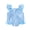 Blue, variant on BemeyourBBs Cute Toddler Baby Girl Striped One Piece Swimsuit Infant Girl Bathing Suit Ruffle Flying Sleeve Square Neck Back Bow Swimwear Summer Pool Beachwear