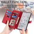 thumbnail image 5 of Case for Google Pixel 6A Zipper Wallet Cover Lanyard Crossbody Neck Strap Compatible with Google Pixel 6A Case, 5 of 5