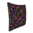 thumbnail image 2 of Xecao Colorful Pumpkin Faces Print Soft Velvet Decorative Throw Pillow Covers, Square Cushion Cases for Bed, Sofa, Living Room, Car, and Indoor Outdoor Use-16"x16", 2 of 8