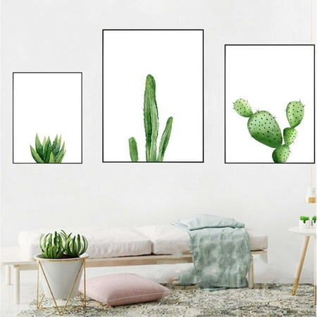 Girl12Queen Minimalist Cactus  Poster Modern Wall Art Home 