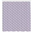 thumbnail image 3 of Ambesonne Abstract Shower Curtain, Pastel Tone Doodle Waves, 69"Wx75"L, Multicolor, 3 of 3