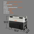 thumbnail image 2 of VEVOR Car Refrigerator, 12 Volt Car Refrigerator Fridge, 58 QT/55 L Dual Zone Portable Freezer, -4℉-50℉ Adjustable Range, 12/24V DC and 100-240V AC Compressor Cooler for Outdoor, 2 of 9