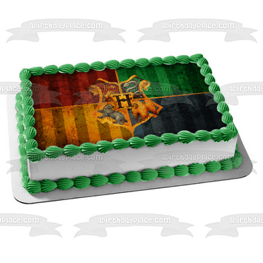 Harry Potter Hogwarts Slytherin Crest Edible Image Photo Cake Topper Sheet Birthday Party Event 1 4 Sheet 138 Harry Potter Hogwarts By San Snova Co Walmart Com