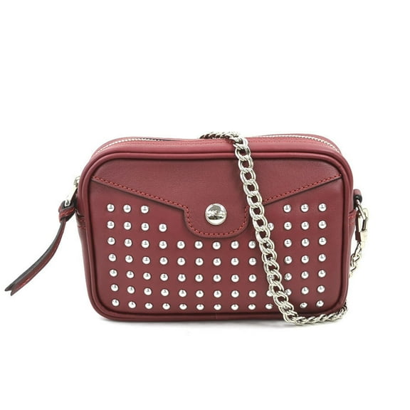 Pre-Owned Longchamp Shoulder Bag Leather Dark Red Women's h31006k