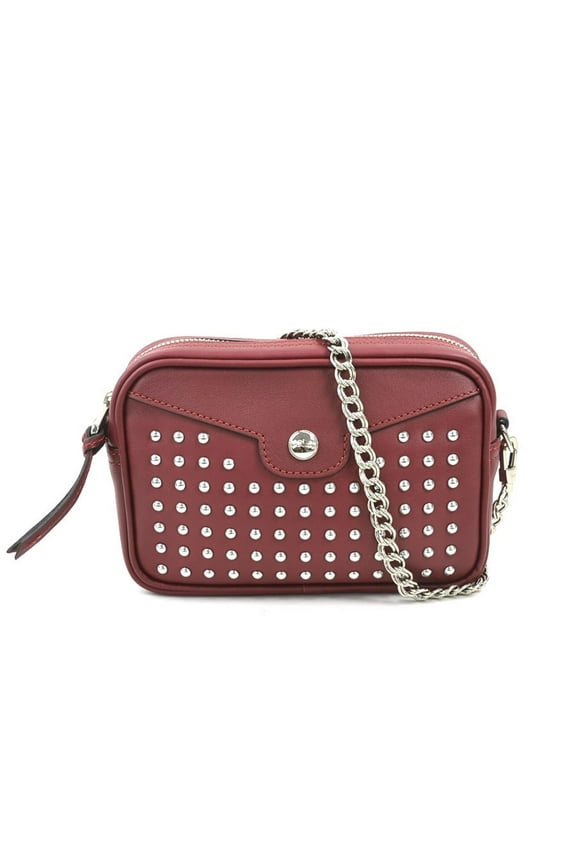 Pre-Owned Longchamp Shoulder Bag Leather Dark Red Women's h31006k (Good)