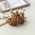 thumbnail image 4 of Meitianfacai 12.2" Silk Flower Bouquet - Lifelike Artificial Flowers for Wedding Centerpieces, Party & Wall Decor (No Vase)( Brown ), 4 of 6