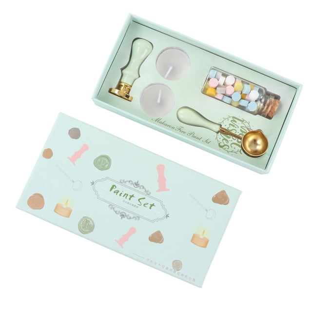 Sealing Wax Set, Fine Workmanship Wide Applicability Wax Kit For Envelope For Package Pink,Green