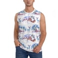 thumbnail image 6 of Daiia Snowy Cottage Holiday Scene Printed Men's Tank Tops,Casual Soft Sleeveless Gym Muscle Shirts Bodybuilding Tee-3X-Large, 6 of 8