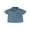 Blue, variant on Douhoow 1-6Y Toddler Boy Denim Shirt Summer Kids Solid Color Short Sleeve Button Down T-Shirts