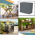 thumbnail image 4 of Bar Cart Cover 12 Oz Waterproof 100% Weather Resistant cart Cover with Air Pockets and Drawstrap for Sung Fit (34"(H) x 50"(W) x 30"(D), Grey), 4 of 6