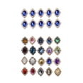 thumbnail image 4 of CONJUNTO de 20 BOTONES de CRISTAL de RHINESTONE FLATBACK CABOCHON DECORACIÓN de ARTESANÍAS de BRICOLAJE, 4 of 7
