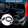 thumbnail image 3 of Unique Bargains 9V 304cm Cigarette Lighter Adapter USB Type C Cigarette Lighter Converter Cable for Car RV Black, 3 of 6