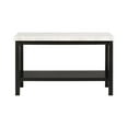 thumbnail image 2 of Picket House Furnishings Evie Wood Frame & Marble Top Console Table-White/Black, 2 of 10